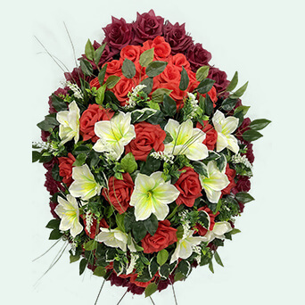 Венок из искусственных цветов